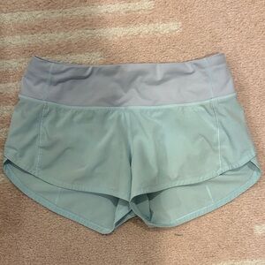 Lululemon Athletica Light Blue Athletic Shorts